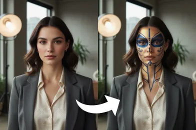 Add Face Paint to Photo online