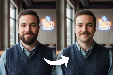 AI Beardless Filter