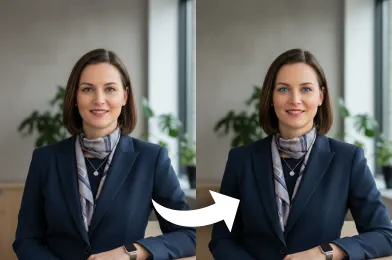 AI Blue eye filter