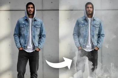 Add smoke to photo