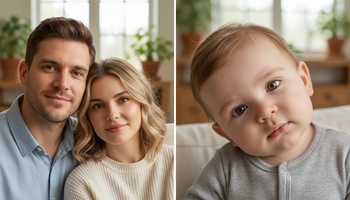 Facial Feature Blending from Both Parents