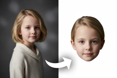 AI Face Cut Out