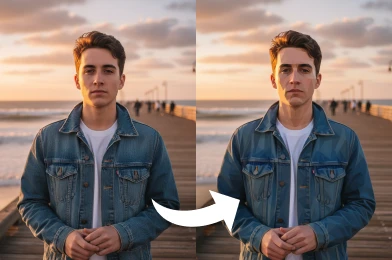 Free AI Geometric Face effect